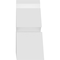 Ekena Millwork Richland Architectural Grade PVC Gable Bracket, 84"W x 14"H x 6"D x 6"F, 4/12 Pitch GBP084X14X0606RIC00 - alternate 3